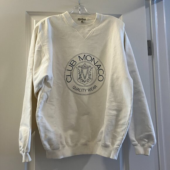 Vintage 90s Club Monaco Crest Sweatshirt - Picture 9 of 13